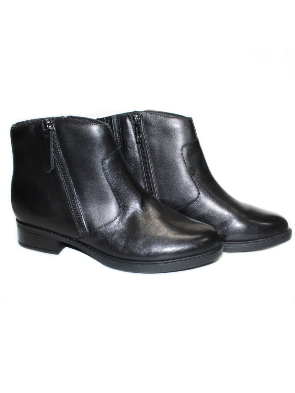 Easy Spirit Women's Black Lacy Block Heel Round-Toe Casual Boots Shoe Size 9.5W